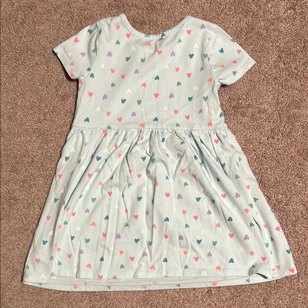 Cat & Jack Kids Heart Print Dress - Multicolor